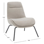 Fauteuil d'appoint du milieu du siècle - 61 cm (L) x 71 cm (P) x 81 cm (H)