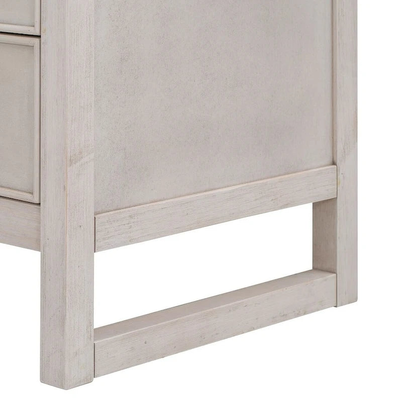 Commode en bois à 6 tiroirs avec rangement