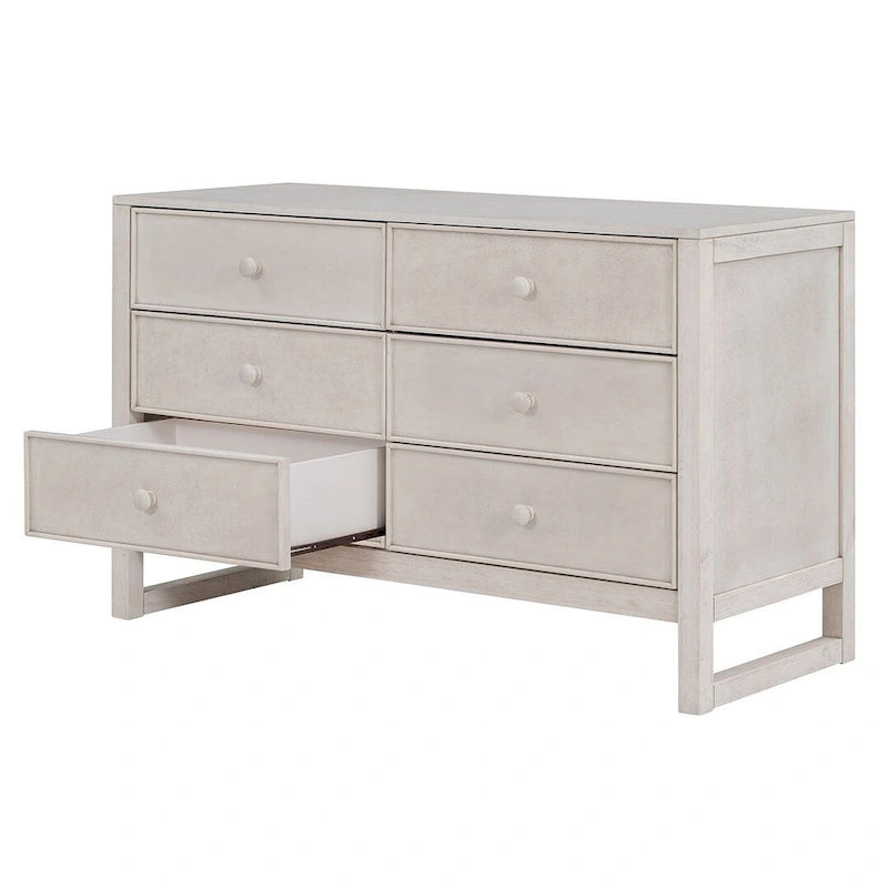 Commode en bois à 6 tiroirs avec rangement