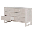 Commode en bois à 6 tiroirs avec rangement