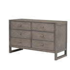 Commode en bois à 6 tiroirs avec rangement