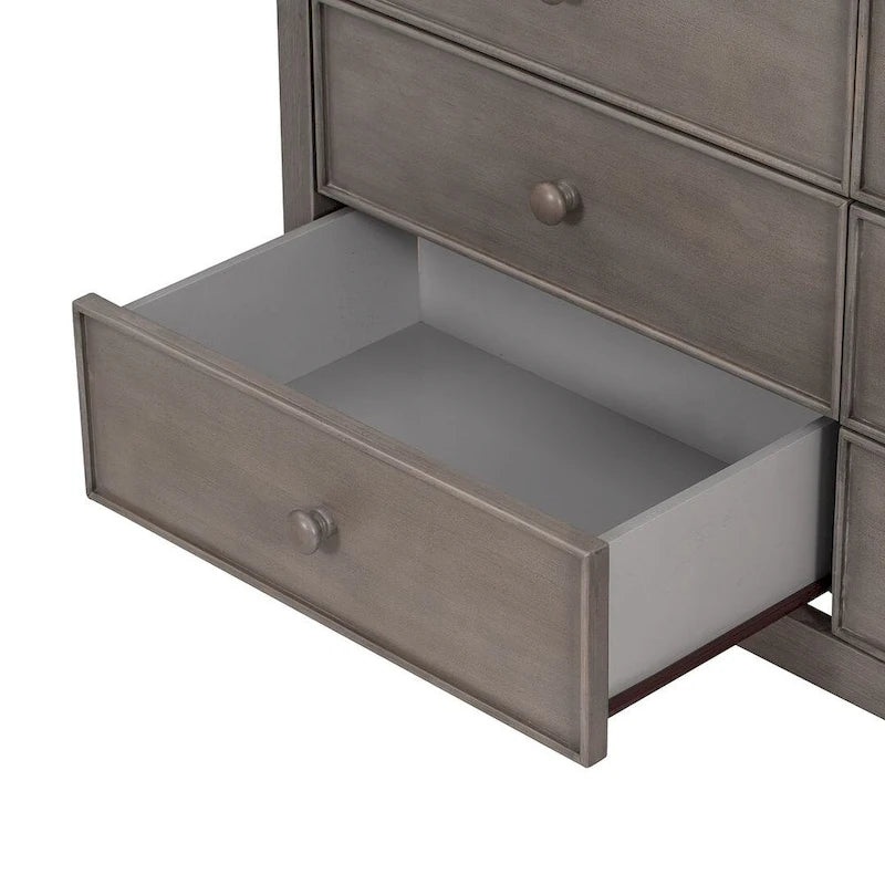 Commode en bois à 6 tiroirs avec rangement