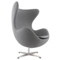 Fauteuil de salon pivotant avec coque ailée