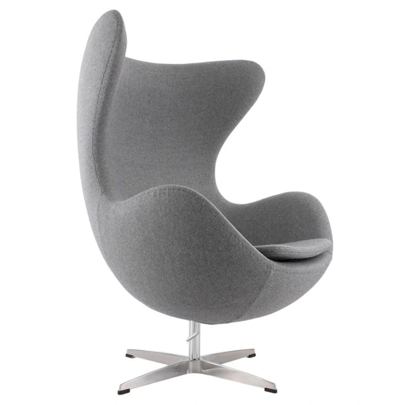 Fauteuil de salon pivotant avec coque ailée