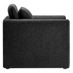 Fauteuil rembourré en bouclette