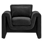 Fauteuil rembourré en bouclette