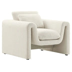 Fauteuil rembourré en bouclette