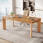 Bureau informatique en bois de 157 cm pour bureau à domicile