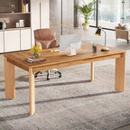 Bureau informatique en bois de 157 cm pour bureau à domicile