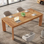 Bureau informatique en bois de 157 cm pour bureau à domicile