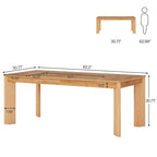 Bureau informatique en bois de 157 cm pour bureau à domicile
