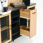 Meuble de rangement de cuisine avec casier à vin