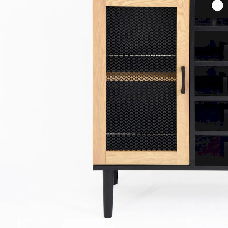 Meuble de rangement de cuisine avec casier à vin